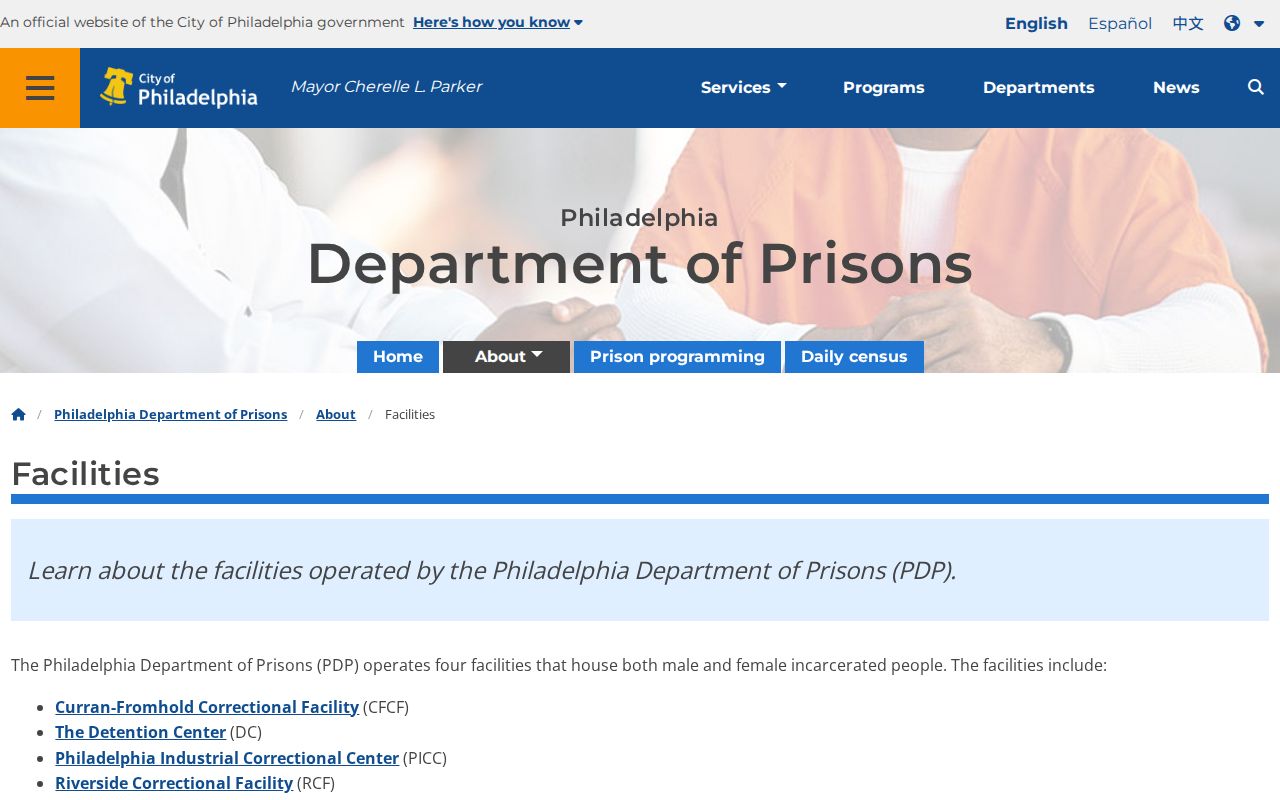 Philadelphia County arrest custody facilities on State Road